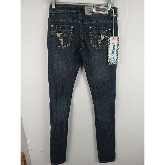 Free Culture Skinny Jeans Embellished    Women's Size 3 New With Tags - Picture 9 of 16